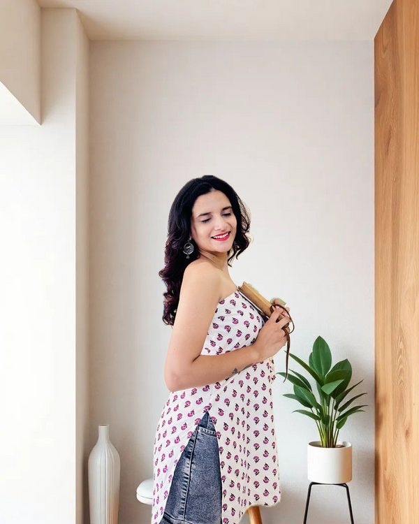 White One-Shoulder